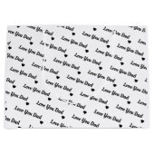 Personalisierte Liebe Vater | i Liebe Sie Vater Große Geschenktüte (Vorderseite)