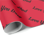 Personalisierte Liebe Vater | I Liebe You Papa Wra Geschenkpapier (Rolleneckpunkt)