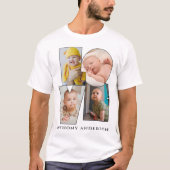 Personalisierte Liebe Vorlage Foto Herz und Text T-Shirt (Vorderseite)