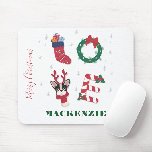 Personalisierte Liebe Weihnachten Matching Liebe Mousepad (Mit Mouse)