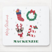 Personalisierte Liebe Weihnachten Matching Liebe Mousepad (Vorne)
