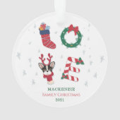 Personalisierte Liebe Weihnachten Matching Liebe Ornament (Rückseite)