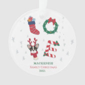 Personalisierte Liebe Weihnachten Matching Liebe Ornament (Vorderseite)