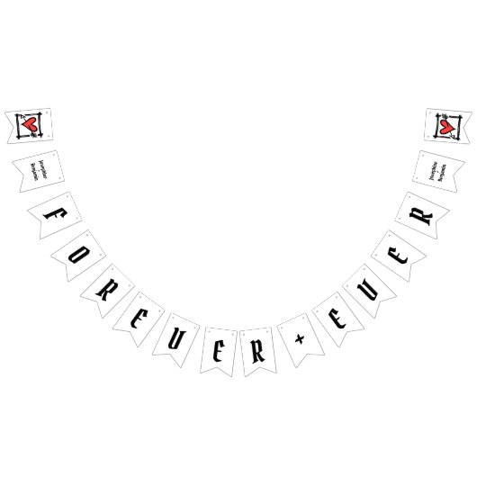 Personalisierte Liebe Wimpelkette (Alle)