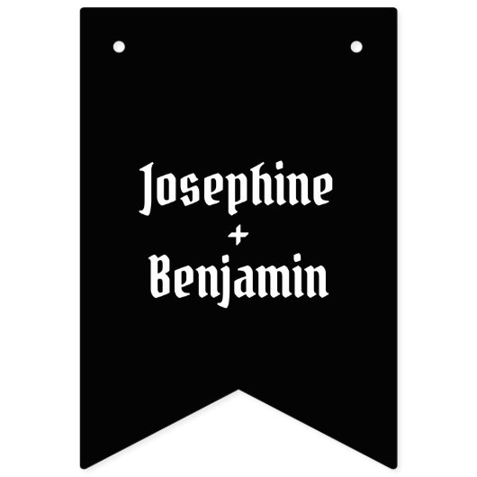 Personalisierte Liebe Wimpelkette (Zweite Fahne)