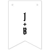 Personalisierte Liebe Wimpelkette (Zweite Fahne)