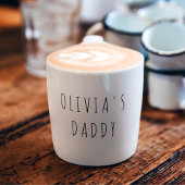 Personalisierte Liebe You Daddy Foto Espressotasse