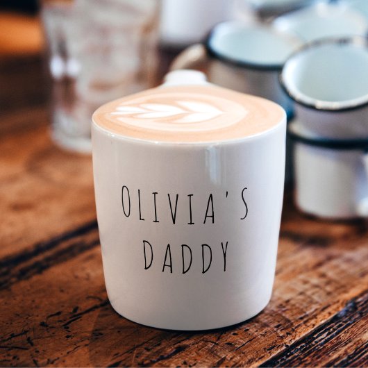 Personalisierte Liebe You Daddy Foto Espressotasse