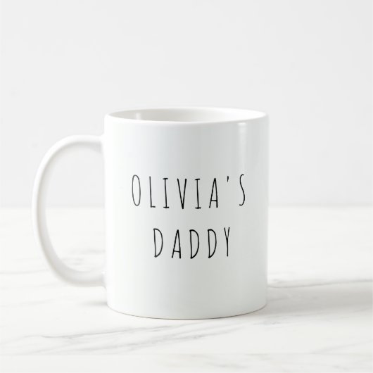 Personalisierte Liebe You Daddy Foto Kaffeetasse (Links)