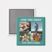 Personalisierte Liebe You Daddy Foto Magnet (Vorderseite/Rückseite)