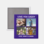 Personalisierte Liebe You Daddy Foto Magnet (Vorderseite/Rückseite)