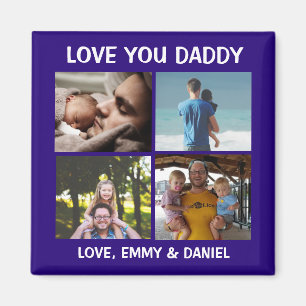 Personalisierte Liebe You Daddy Foto Magnet