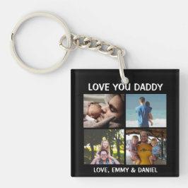 Personalisierte Liebe You Daddy Foto Schlüsselanhänger