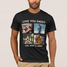 Personalisierte Liebe You Daddy Foto T-Shirt