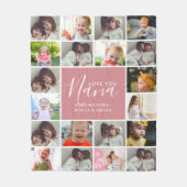 Personalisierte Liebe You Nana 20-Foto Collage Fleecedecke (Vorderseite)