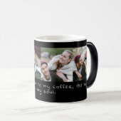 Personalisierte Liebe Zitat 4 FotoCollage Verwandlungstasse (VorderseiteRechts)