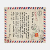 Personalisierte Liebe zu meiner Mama Blanket, Mail Fleecedecke (Vorderseite (Horizontal))