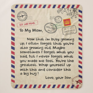 Personalisierte Liebe zu meiner Mama Sherpadecke