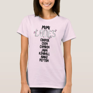 PERSONALISIERTE LIEBEN MiMi ihre Grandkids T-Shirt