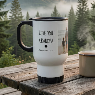 Personalisierte Lieber Opa Foto-Tasse  Reisebecher