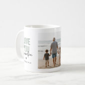 Personalisierte Lieber Opa Fotocollage Kaffeetasse (Vorderseite Links)