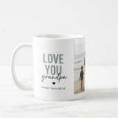 Personalisierte Lieber Opa Fotocollage Kaffeetasse (Links)
