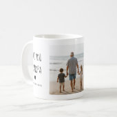 Personalisierte Lieber Opa Fotocollage Kaffeetasse (Vorderseite Links)