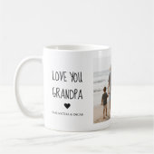 Personalisierte Lieber Opa Fotocollage Kaffeetasse (Links)