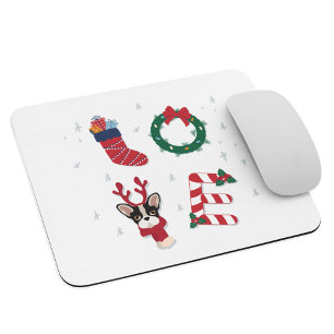 Personalisierte Liebes-Weihnachts-Matching-Familie Mousepad