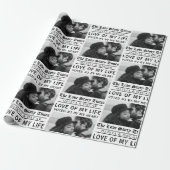 Personalisierte Liebesgeschichte Foto | Geschenkpapier (Ungerollt)