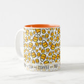 Personalisierte Lieblingsgetränke Candy Corn Muste Zweifarbige Tasse (Vorderseite Links)