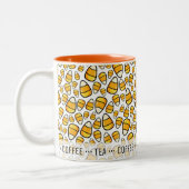 Personalisierte Lieblingsgetränke Candy Corn Muste Zweifarbige Tasse (Links)