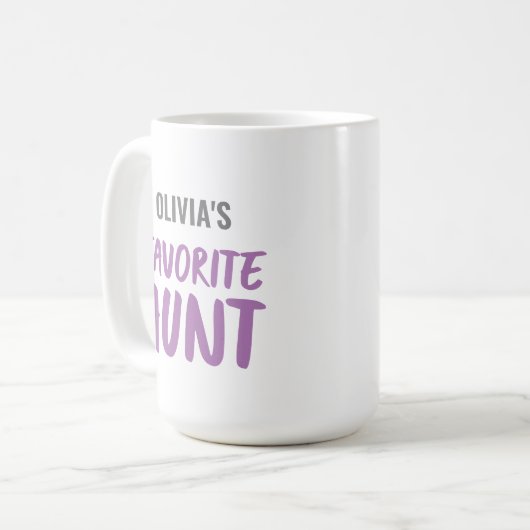 Personalisierte Lieblingsjagd Kaffeetasse (Vorderseite Links)