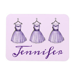 Personalisierte lila Abschlussball Vintage-Party-M Magnet