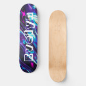Personalisierte Lila Abstrakte Minimalaufnahme Skateboard (Vorderseite)