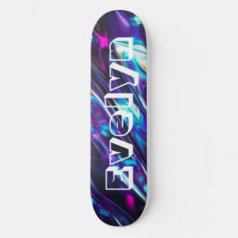 Personalisierte Lila Abstrakte Minimalaufnahme Skateboard
