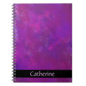 Personalisierte Lila Abstrakte Textur Notizblock (Vorderseite)