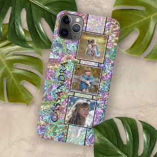 Personalisierte lila blaue Türkis rosa Marmor-Kuns Case-Mate iPhone Hülle