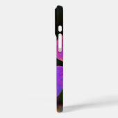 Personalisierte Lila Blume Apple iPhone Case (Rückseite / Links)