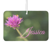 Personalisierte Lila Blume Naturfotografie Autolufterfrischer (Vorderseite)