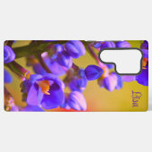 Personalisierte Lila Blume Samsung Case Galaxy Hülle (Rückseite (Horizontal))