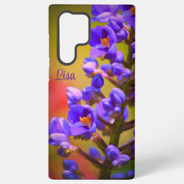 Personalisierte Lila Blume Samsung Case Samsung Galaxy Hülle