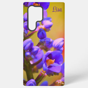 Personalisierte lila Blumen Samsung Hülle Samsung Galaxy Hülle