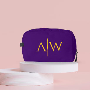 Personalisierte Lila Bridesmaid Makeup Bag, Bridge Waschbeutel