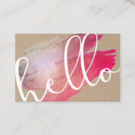 Personalisierte Lila Brush Loyalität Karte