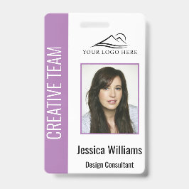 Personalisierte Lila Corporate Employee Security I Ausweis