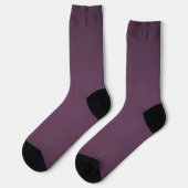 Personalisierte lila Crew Socken (Linkes Detail)
