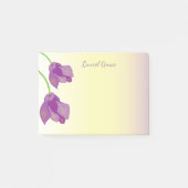 Personalisierte lila Cyclamen-Blumen Post-it Klebezettel (Vorderseite)