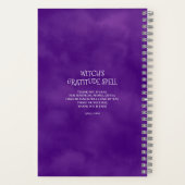 Personalisierte Lila Dankeszauber Notizblock (Rückseite)