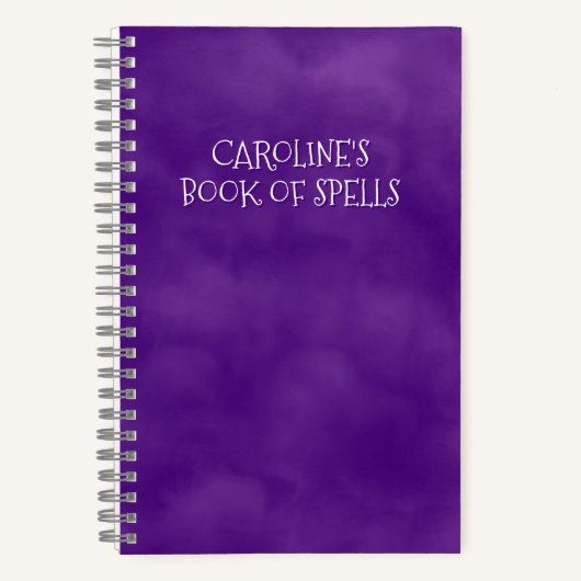 Personalisierte Lila Dankeszauber Notizblock (Vorderseite)